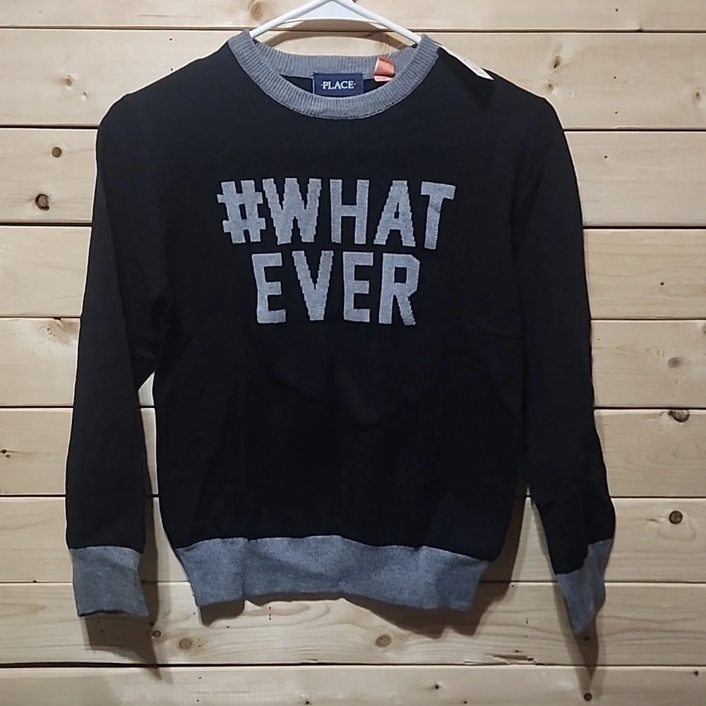 Children's Place WHATEVER Sweater Size 7/8 NWT